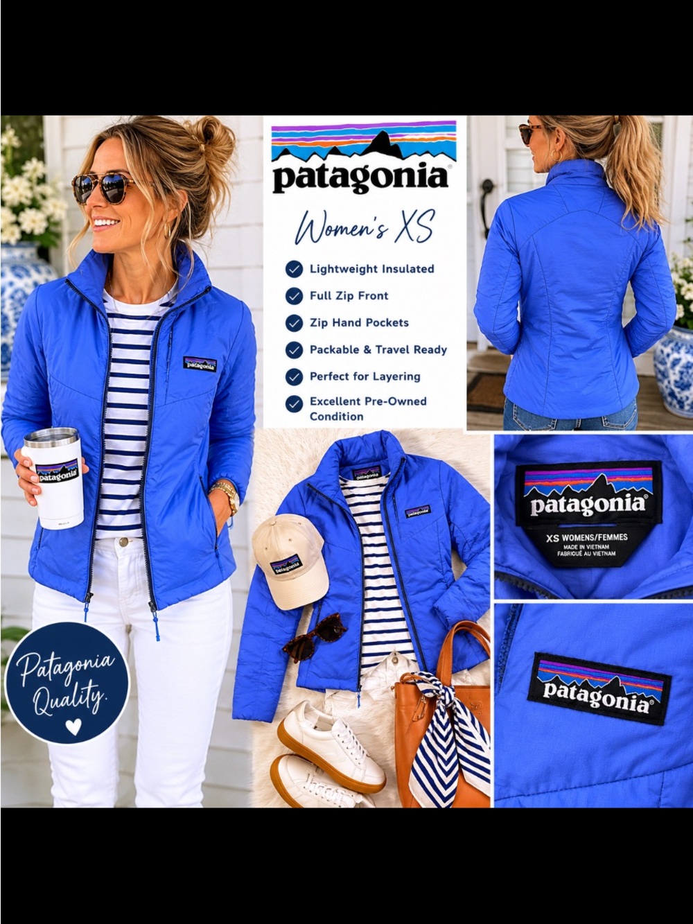 Patagonia Women's Lightweight Insulated Jacket - Royal Blue